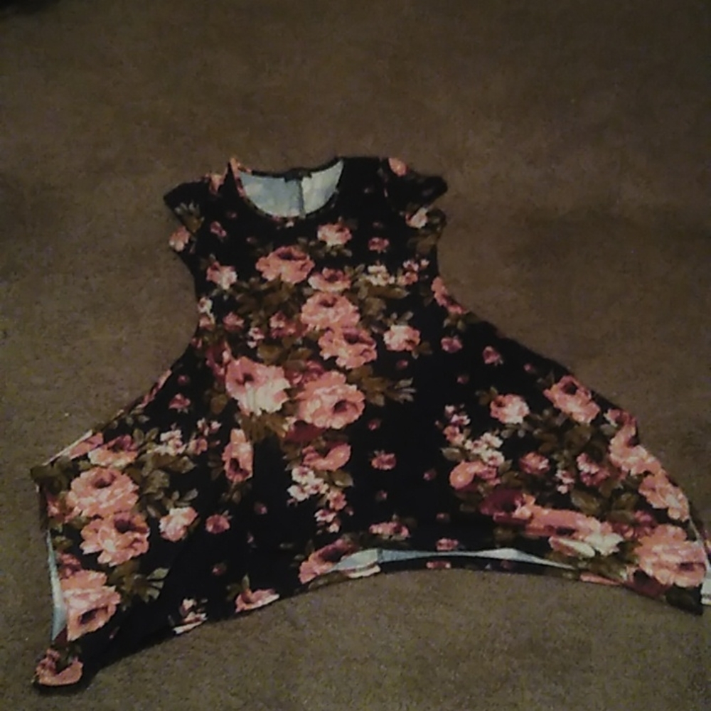 Navy floral Dress by B Famous #USA size L